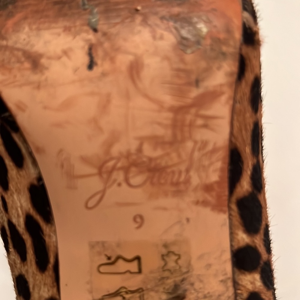 J. Crew Sadie Leopard Mid Rise Boots - Picture 9 of 9